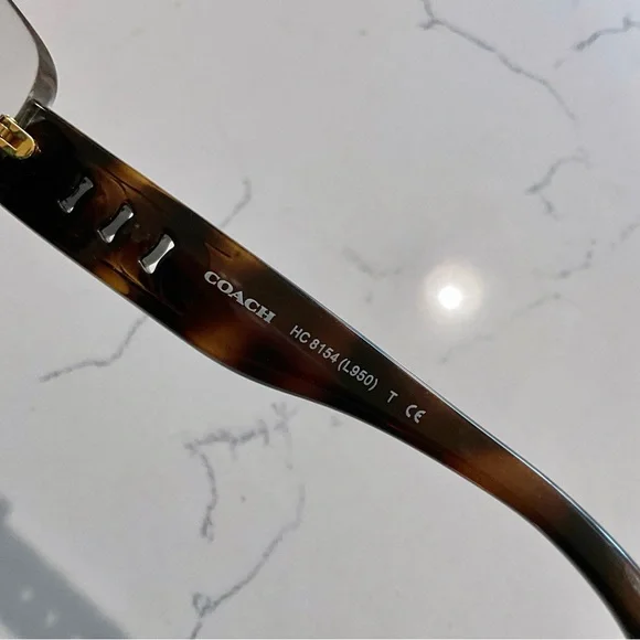 RARE & HTF COACH Crystal~Dark Tortoise Sunglasses RARE & HTF COACH Crystal~Dark Tortoise Sunglasses - www  main image 2